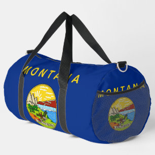 Print Cut Sew Bag met vlag van Montanai, Verenigde Plunjezak