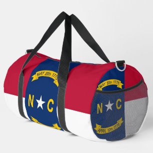 Print Cut Sew Bag met vlag van North Carolina Plunjezak