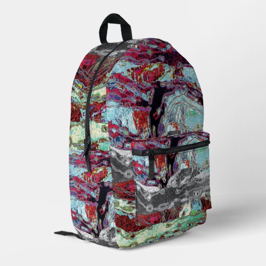 Print Cut Sew Bag – Strata Pulse Bedrukte Rugzak (Achterkant Hoek Links)