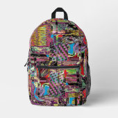 Print Cut Sew Bag – Urban Fractals Bedrukte Rugzak (Voorkant)