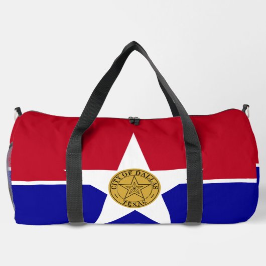 Print Cut Sew Bag with flag of  Dallas, Texas, USA Plunjezak (Achterkant)