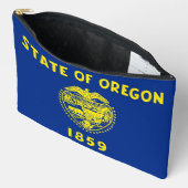 Print Cut Sew Bag with flag of Oregon, USA Etui (Open)