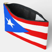 Print Cut Sew Bag with flag of Puerto Rico, USA Etui (Open)