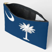 Print Cut Sew Bag with flag of South Carolina, USA Etui (Open)