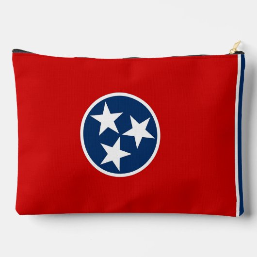 Print Cut Sew Bag with flag of Tennessee, USA Etui (Achterkant)