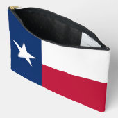 Print Cut Sew Bag with flag of Texas, USA Etui (Open)