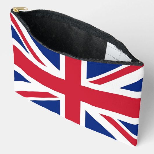 Print Cut Sew Bag with flag of United Kingdom Etui (Open)