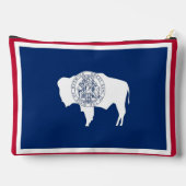 Print Cut Sew Bag with flag of Wyoming Etui (Achterkant)