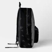 Print Cut Sew Bag zwart en grijs Bedrukte Rugzak (Links)