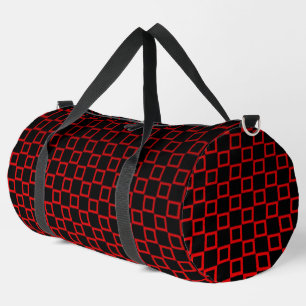 Print Cut Sew Bag zwart en rood modern design Plunjezak
