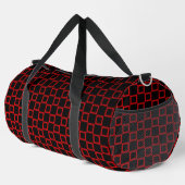 Print Cut Sew Bag zwart en rood modern design Plunjezak (Rechterhoek)