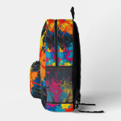 Print Cut Sew Paint Splatter Rugzak (Rechts)
