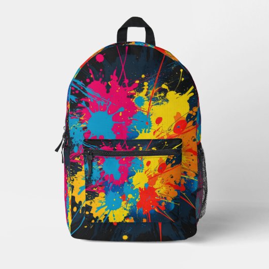 Print Cut Sew Paint Splatter Rugzak (Voorkant)