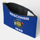 Print Cut Sew Tas met vlag van Wisconsin (Open)