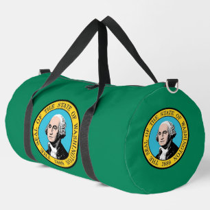 Print Cut Sew Tas, vlag van de staat Washington Plunjezak