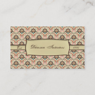 Print Damask Visitekaartje