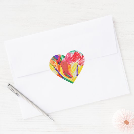 Print de kunst van je kind op Stickers (Envelop)