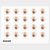 Print de kunst van uw kind op stickers (Vel)