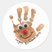 Print de kunst van uw kind op stickers (Voorkant)