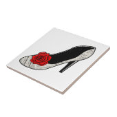 Print en Petal High Heel Tegeltje (Zijkant)
