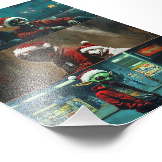 Print Feliz Natal Foto Afdruk (Hoek)