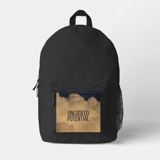 Print gesneden naaizak bedrukte rugzak (Voorkant)