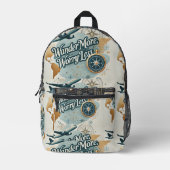 Print gesneden naaizak bedrukte rugzak (Voorkant)