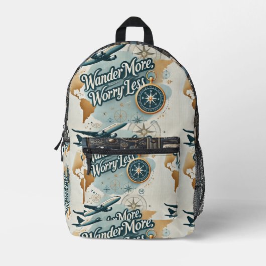 Print gesneden naaizak bedrukte rugzak (Voorkant)