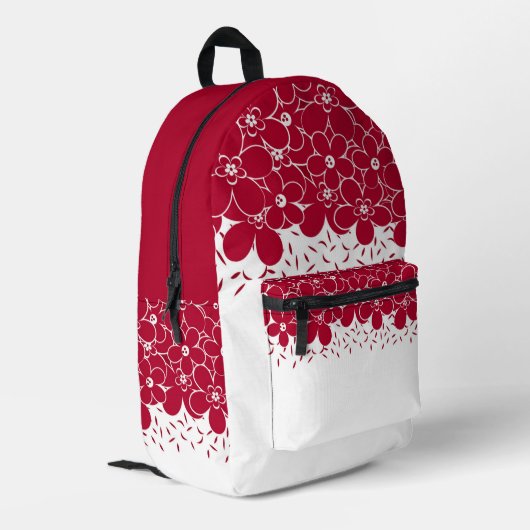 Print gesneden naaizak bedrukte rugzak (Achterkant Hoek Links)