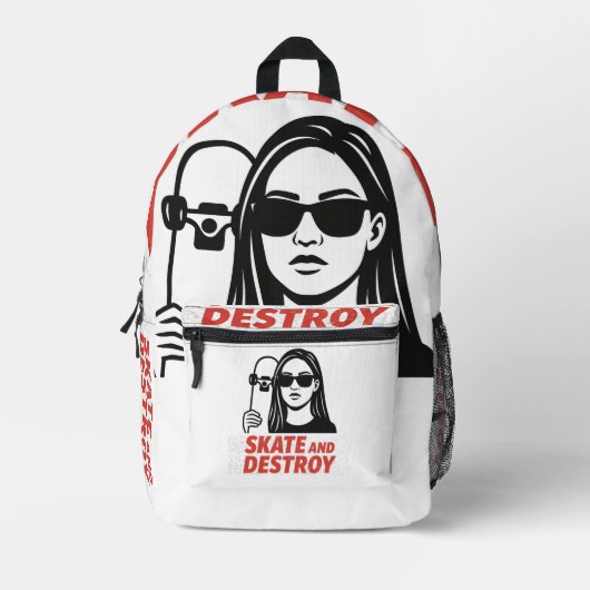 Print gesneden naaizak bedrukte rugzak (Voorkant)