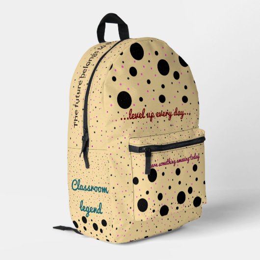 Print gesneden naaizak bedrukte rugzak (Achterkant Hoek Links)