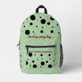 Print gesneden naaizak bedrukte rugzak (Voorkant)