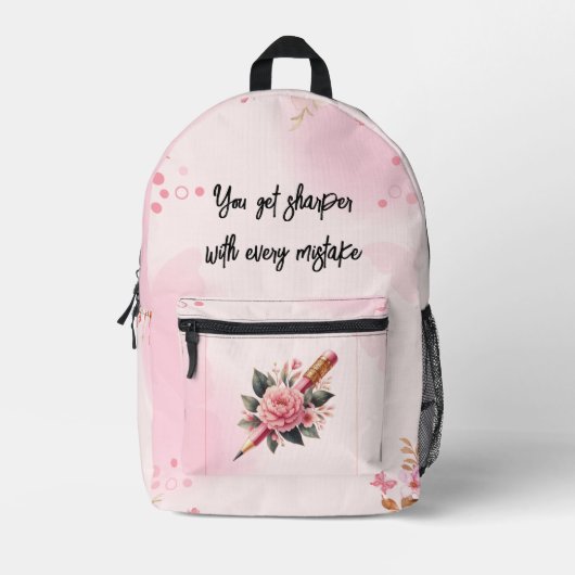 Print gesneden naaizak bedrukte rugzak (Voorkant)