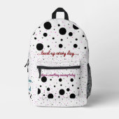 Print gesneden naaizak bedrukte rugzak (Voorkant)