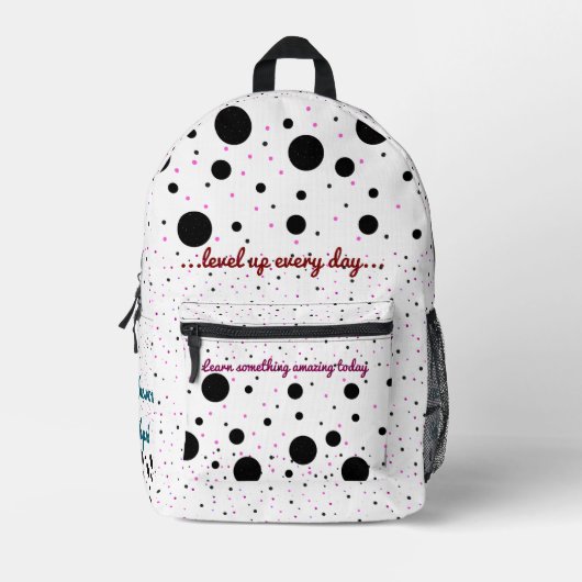 Print gesneden naaizak bedrukte rugzak (Voorkant)