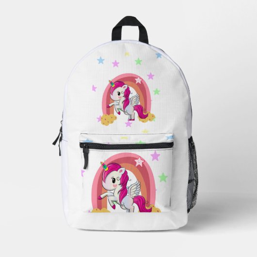 Print gesneden naaizak bedrukte rugzak (Voorkant)