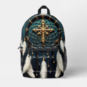 Print gesneden naaizak bedrukte rugzak (Voorkant)