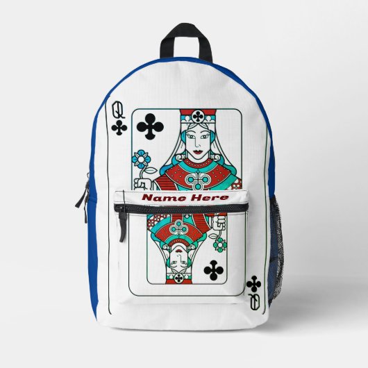 Print gesneden naaizak bedrukte rugzak (Voorkant)