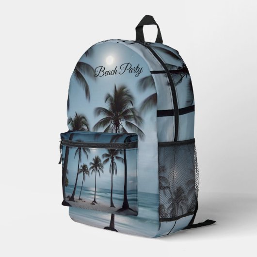 Print gesneden naaizak bedrukte rugzak (Achterkant Hoek Rechts)