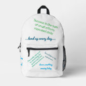 Print gesneden naaizak bedrukte rugzak (Voorkant)