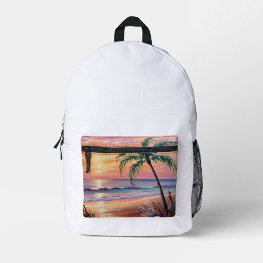 Print gesneden naaizak bedrukte rugzak (Voorkant)