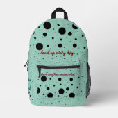 Print gesneden naaizak bedrukte rugzak (Voorkant)