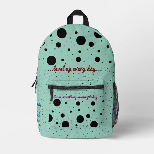 Print gesneden naaizak bedrukte rugzak (Voorkant)