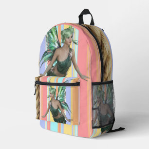 Print gesneden naaizak bloemenfee bedrukte rugzak