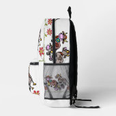 Print gesneden naaizak bloemige Koeien moo moo Bedrukte Rugzak (Rechts)