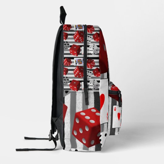 Print gesneden naaizak dobbelstenen aas bedrukte rugzak (Links)