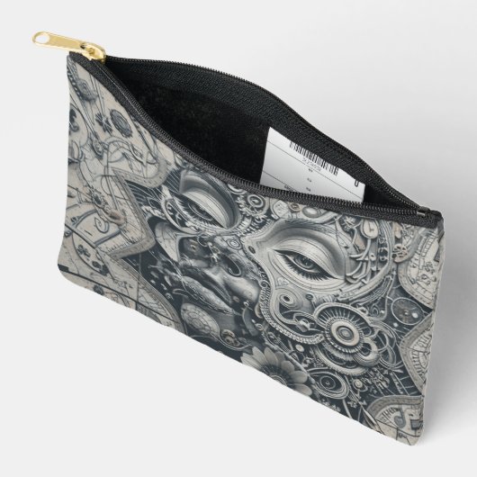 Print gesneden naaizak etui (Open)