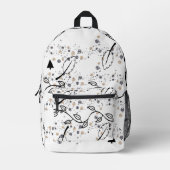 Print gesneden naaizak Floral Bedrukte Rugzak (Voorkant)