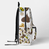 Print gesneden naaizak Floral Sheep Bumblebee Bedrukte Rugzak (Links)