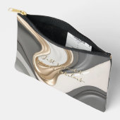 Print gesneden naaizak in stijlvolle grafiek etui (Open)